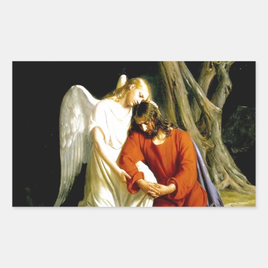 Sticker Rectangulaire Gethsemane Carl Bloch (Devant)
