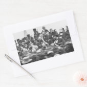 Sticker Rectangulaire Gettysburg Adresse, Abraham Lincoln (Enveloppe)