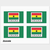 Sticker Rectangulaire Ghana (Feuille)