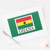 Sticker Rectangulaire Ghana (Enveloppe)