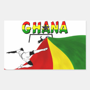Sticker Rectangulaire Ghana