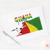 Sticker Rectangulaire Ghana (Enveloppe)