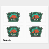 Sticker Rectangulaire Gila Wilderness Nouveau-Mexique Camping (Feuille)