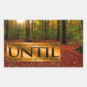Sticker Rectangulaire Gilbert K. Chesterton Citation Inspirationnelle "D (Devant)