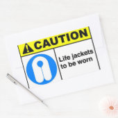 Sticker Rectangulaire Gilets de sauvetage (Enveloppe)