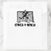 Sticker Rectangulaire Ginga Ninja - gardien de hockey (Sac)