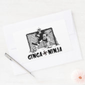 Sticker Rectangulaire Ginga Ninja - gardien de hockey (Enveloppe)