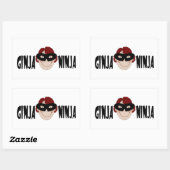 Sticker Rectangulaire Gingembre Ninja (Feuille)