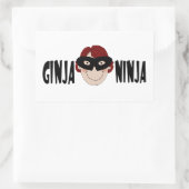 Sticker Rectangulaire Gingembre Ninja (Sac)