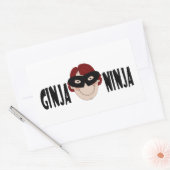 Sticker Rectangulaire Gingembre Ninja (Enveloppe)