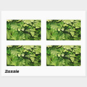Sticker Rectangulaire ginkgo biloba feuille nature texture plante (Feuille)