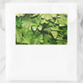Sticker Rectangulaire ginkgo biloba feuille nature texture plante (Sac)