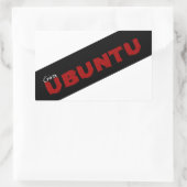 Sticker Rectangulaire "Gira Ubuntu" philosophie africaine (Sac)