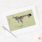 Sticker Rectangulaire Girafe de danse à claquettes (Enveloppe)