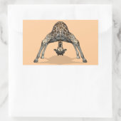 Sticker Rectangulaire Girafe flexible (Sac)
