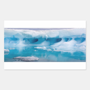 Sticker Rectangulaire Glace en Antarctique
