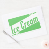 Sticker Rectangulaire glace rétro (Enveloppe)
