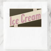 Sticker Rectangulaire glace rétro (Sac)
