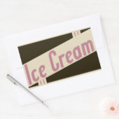 Sticker Rectangulaire glace rétro (Enveloppe)