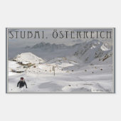 Sticker Rectangulaire Glacier de Stubai (Devant)