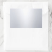 Sticker Rectangulaire Glamour Faux Argent Modèle Vierge Moderne Élégant (Sac)