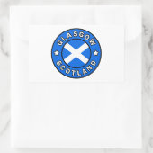 Sticker Rectangulaire Glasgow Écosse (Sac)