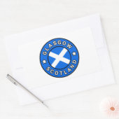 Sticker Rectangulaire Glasgow Écosse (Enveloppe)