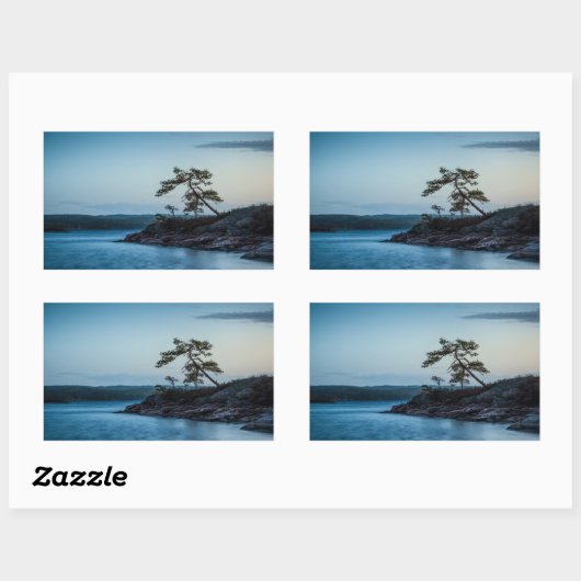 Sticker Rectangulaire Glaskogen Suède (Feuille)