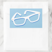 Sticker Rectangulaire Glasses de Cool (Sac)