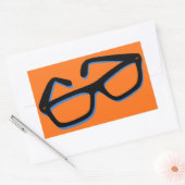 Sticker Rectangulaire Glasses de Cool (Enveloppe)
