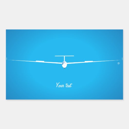 Sticker Rectangulaire Glider (Devant)