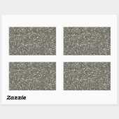 Sticker Rectangulaire Glitter de Stylish (Feuille)