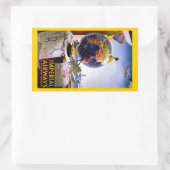 Sticker Rectangulaire Globe d'Imperial Airways (Sac)