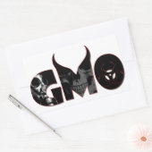 STICKER RECTANGULAIRE GMO (Enveloppe)