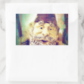 Sticker Rectangulaire Gnome Grunge (Sac)