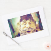 Sticker Rectangulaire Gnome Grunge (Enveloppe)