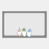 Sticker Rectangulaire Gnomes Trois (Devant)