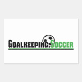 Sticker Rectangulaire Goalkeeper.Sticker de football (Devant)