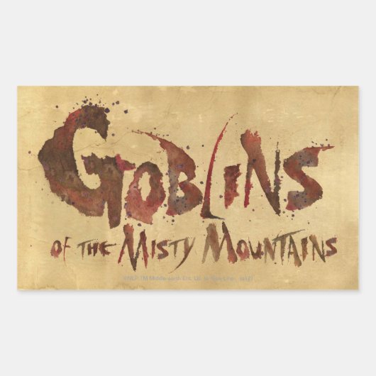 Sticker Rectangulaire Goblins des montagnes Misty (Devant)
