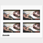 Sticker Rectangulaire God's Creation Bump Stiker (Feuille)