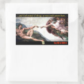 Sticker Rectangulaire God's Creation Bump Stiker (Sac)