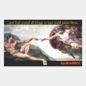 Sticker Rectangulaire God's Creation Bump Stiker (Devant)