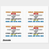 Sticker Rectangulaire Gold Dredgers (Feuille)