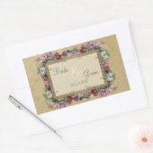Sticker Rectangulaire Gold & Lace Classic Formal Élégant Invitation de m (Enveloppe)