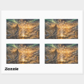 Sticker Rectangulaire Golden Elven Fantasy Light – Impressionist Fantasy (Feuille)