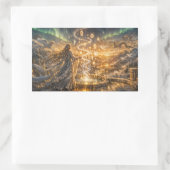 Sticker Rectangulaire Golden Elven Fantasy Light – Impressionist Fantasy (Sac)