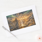 Sticker Rectangulaire Golden Elven Fantasy Light – Impressionist Fantasy (Enveloppe)