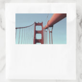 Sticker Rectangulaire Golden Gate Bridge, Unique San Francisco Photo (Sac)