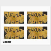 Sticker Rectangulaire Golden Star Hakuna Matata (Feuille)