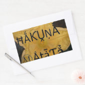 Sticker Rectangulaire Golden Star Hakuna Matata (Enveloppe)